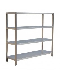 100 Cm Paslanmaz İstif Rafı, 4 Katlı 100 Cm Paslanmaz İstif Rafı, 4 Katlı