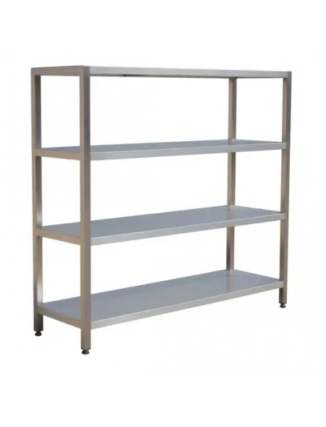 100 Cm Paslanmaz İstif Rafı, 4 Katlı