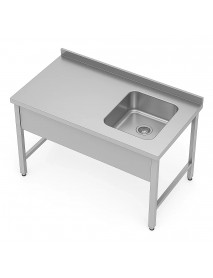 100 Cm Paslanmaz Evyeli Tezgah Sağ ve Sol Yön